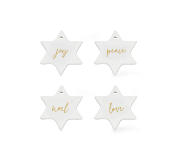 Star decorations, $12.95 for four, from Freedom.