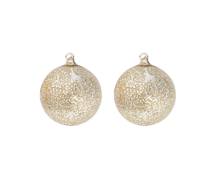 Speckled baubles, $29.95 for four, from Freedom.