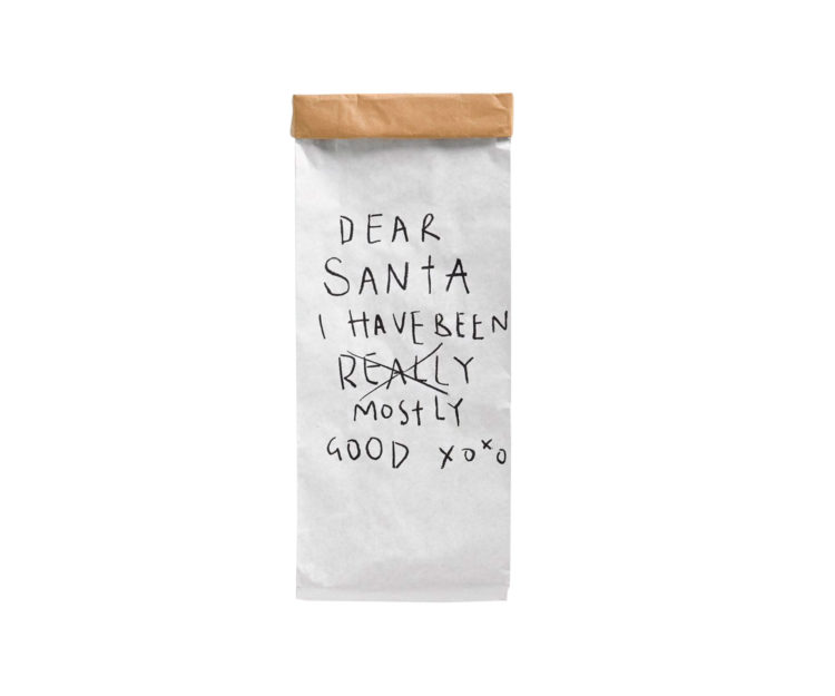 Paper sack, $18, from Tea Pea.