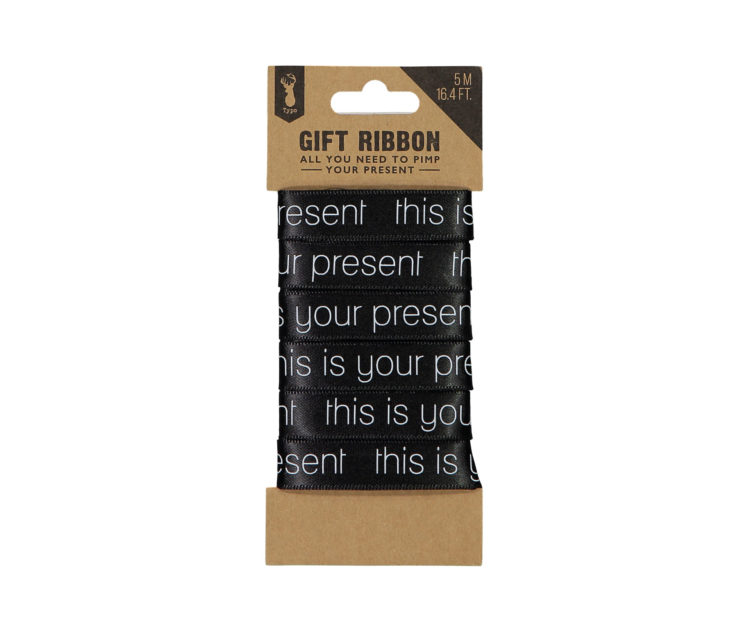 This is your present ribbon, $6, from Typo.