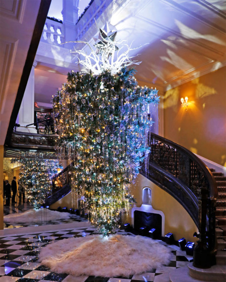 Claridge's 2017 Christmas tree designed by Karl Lagerfeld