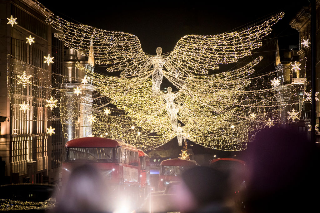 Christmas lights on London's central Regent Street makes festive shopping even dreamier than usual.