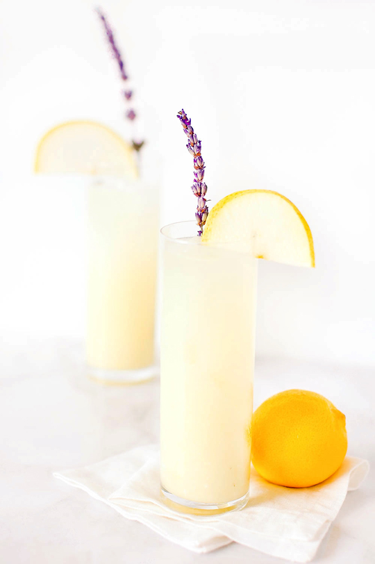 Vodka pear lavender lemonade