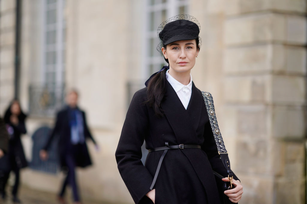 PARIS, FRANCE - JANUARY 22: Erin O'Connor attends the Christian Dior Haute Couture Spring Summer 2018 show as part of Paris Fashion Week on January 22, 2018 in Paris, France. (Photo by Edward Berthelot/Getty Images for Christian Dior)