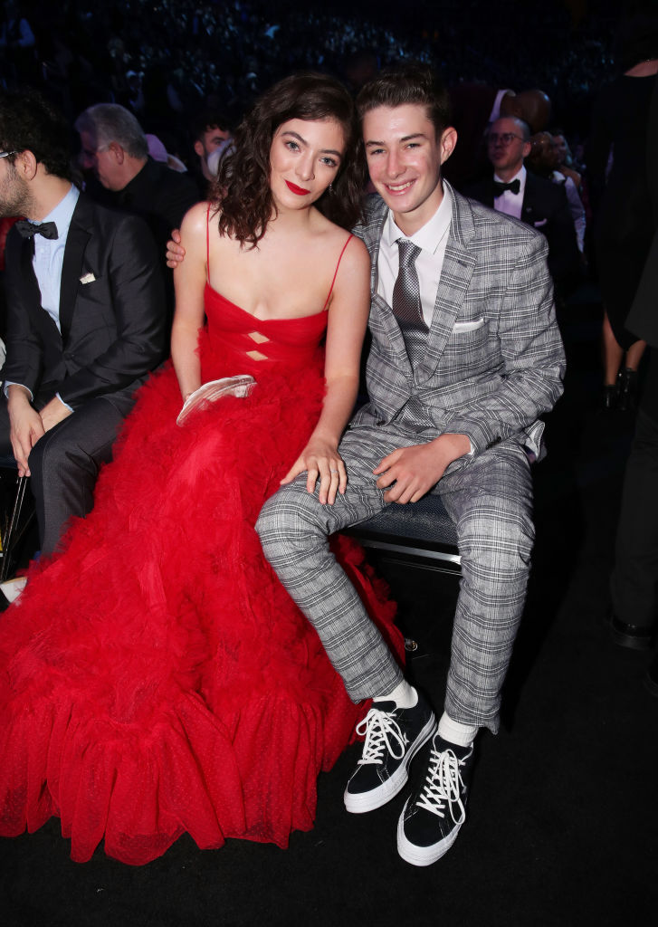 NEW YORK, NY - JANUARY 28: Recording artist Lorde and Angelo Yelich-O'Connor attends the 60th Annual GRAMMY Awards at Madison Square Garden on January 28, 2018 in New York City. (Photo by Christopher Polk/Getty Images for NARAS)