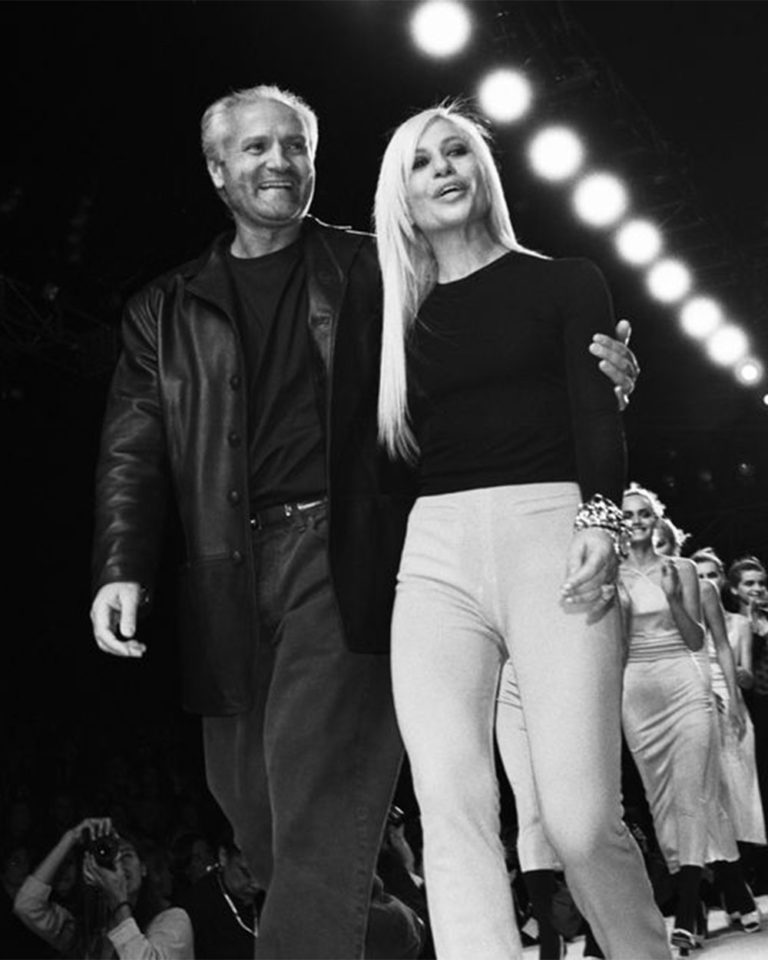 Gianni and Donatella Versace