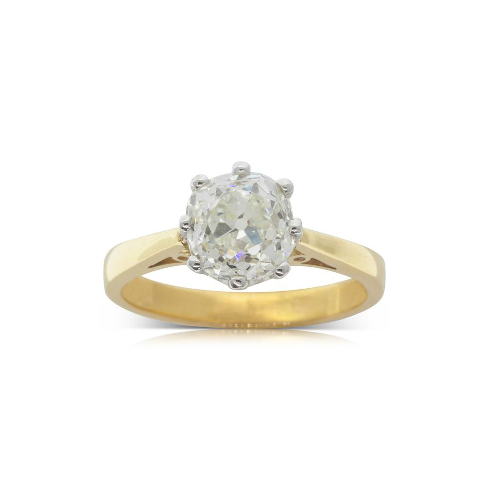 Walker & Hall 18ct Yellow & White Gold 2.17ct Diamond Solitaire Ring, $26,820