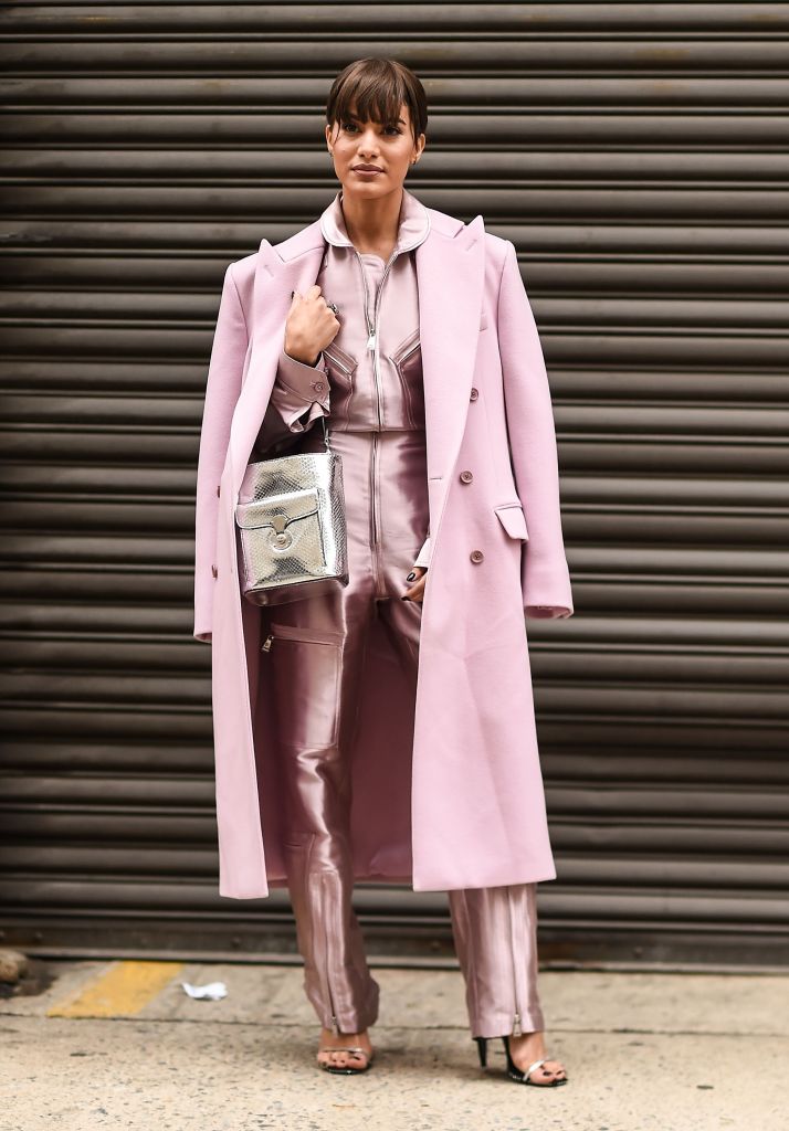 NEW YORK, NY - FEBRUARY 12: Camila Coelho is seen outside the Ralph Lauren show during New York Fashion Week: Women's A/W 2018 on February 12, 2018 in New York City. (Photo by Daniel Zuchnik/Getty Images)