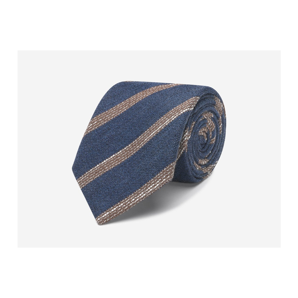 Valentine’s Day gift ideas for your S/O that are romantic in a non-cheesy kind of way |Navy & Biscuit stripe tie, $99 from Working Style
