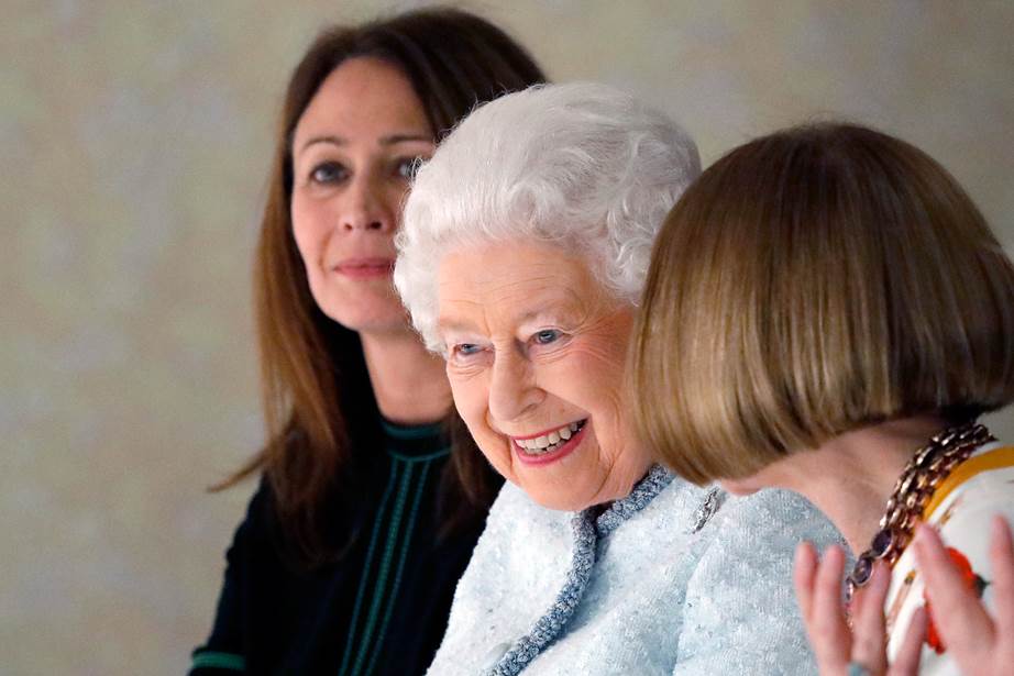 Queen makes an appearance on front row of London Fashion Week