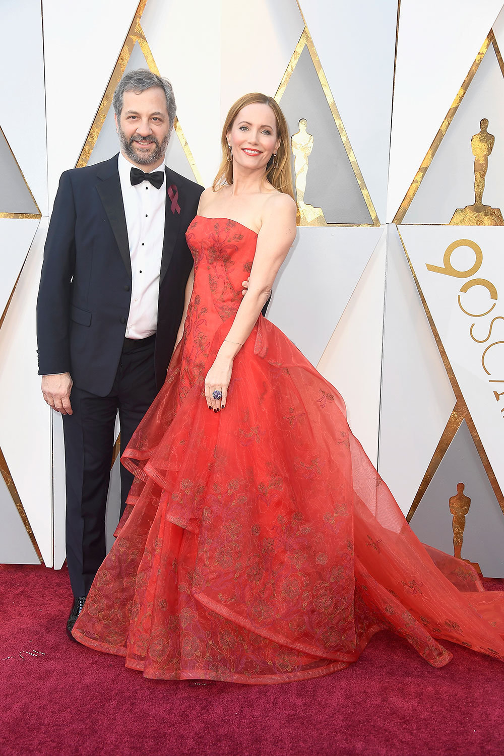 Judd Apatow and Leslie Mann.
