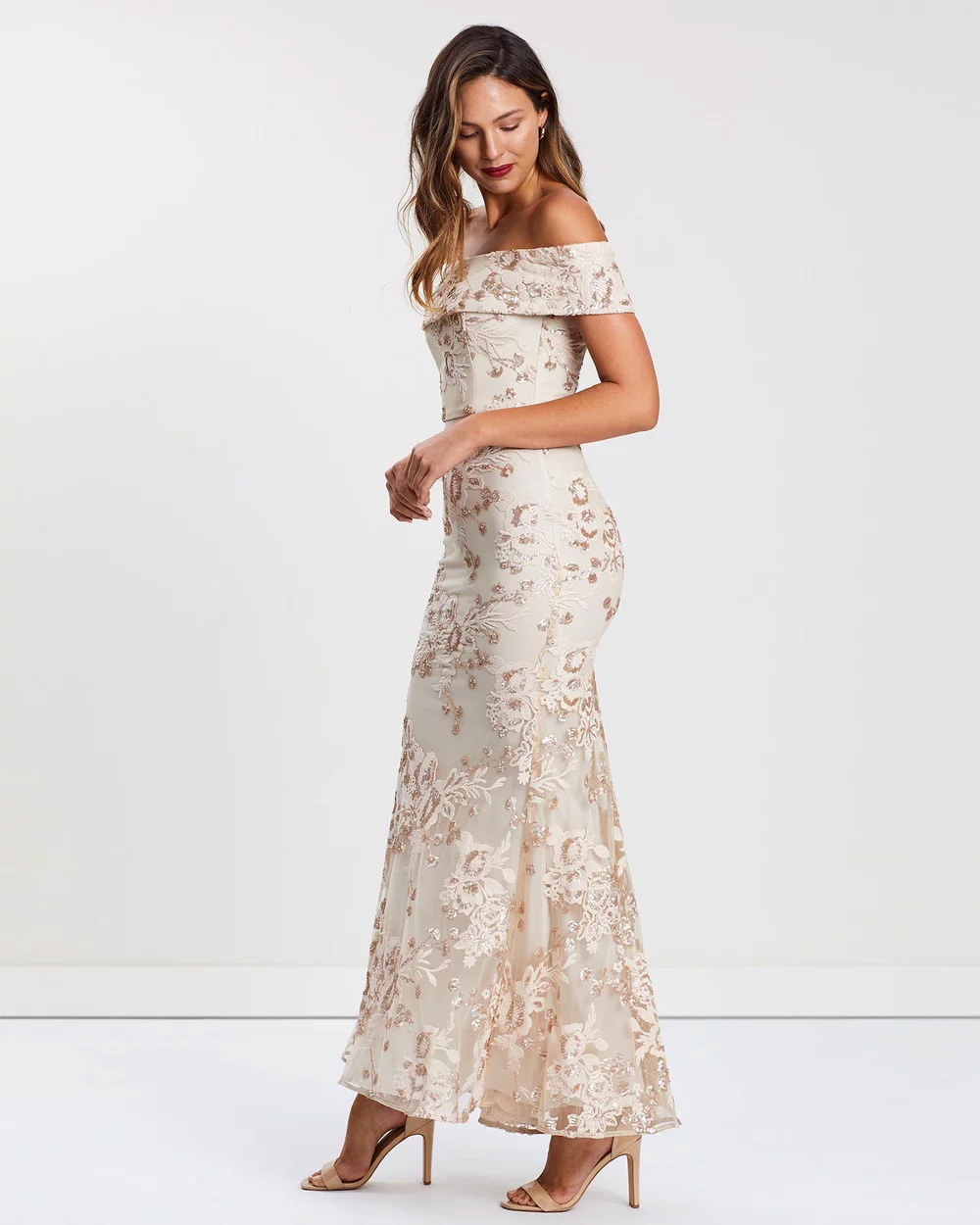 Non-bridal dresses you could 100% get married in |Montique Hope sequin gown, $460 AUD from The Iconic
