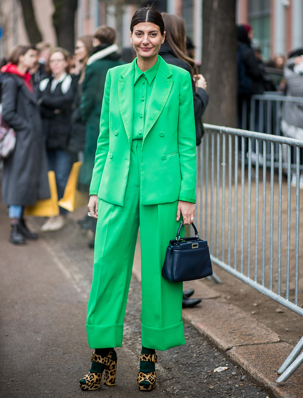 how-to-wear-green-24 If you love a good suit we suggest mixing it up a little by wearing an emerald, forest or vibrant green suit.
