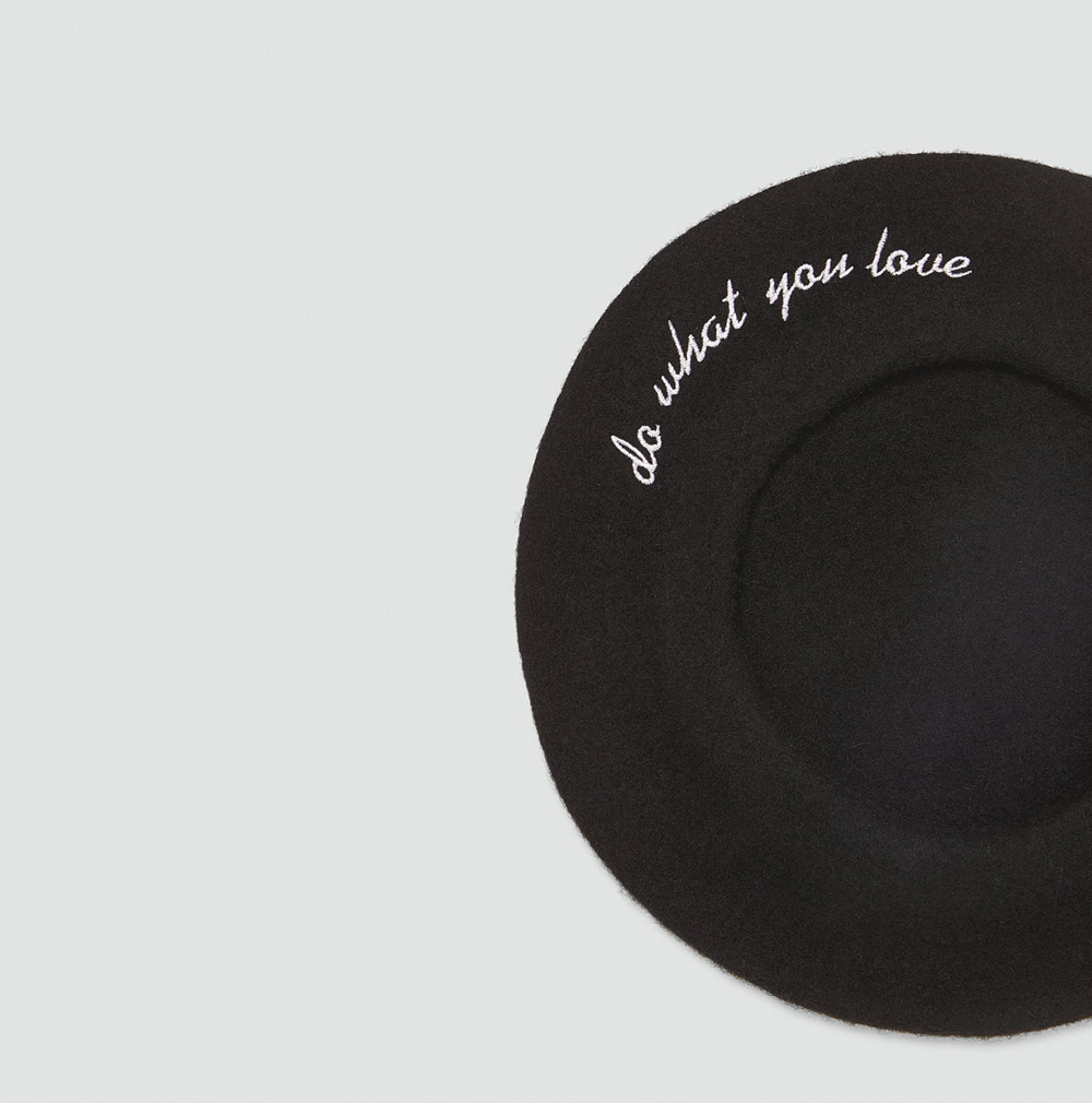 A Hat Our pick: Slogan beret, $35.90 from Zara