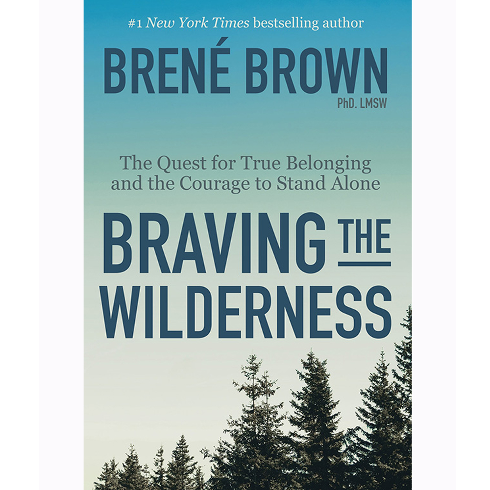 Braving the Wilderness by Brené Brown Social scientist Brené Brown, PhD, LMSW has sparked a global conversation about the experiences that bring meaning to our lives - experiences of courage, vulnerability, love, belonging, shame and empathy. In Braving the Wilderness, Brown redefines what it means to truly belong in an age of increased polarisation. With her trademark mix of research, storytelling and honesty, Brown will again change the cultural conversation while mapping out a clear path to true belonging.