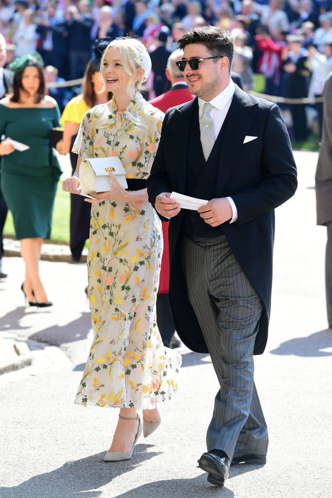 WINDSOR, UNITED KINGDOM - MAY 19: Marcus Mumford and Carey Mulligan arrive at St George's Chapel at Windsor Castle before the wedding of Prince Harry to Meghan Markle on May 19, 2018 in Windsor, England. (Photo by Ian West - WPA Pool/Getty Images)
