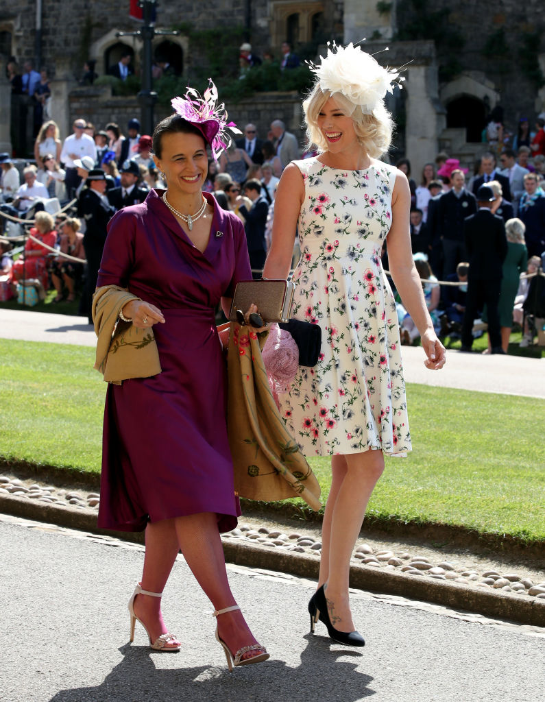 WINDSOR, UNITED KINGDOM - MAY 19: Joss Stone (right) arrives for the wedding ceremony of Britain's Prince Harry and US actress Meghan Markle at St George's Chapel, Windsor Castle on May 19, 2018 in Windsor, England. (Photo by Chris Radburn - WPA Pool/Getty Images)