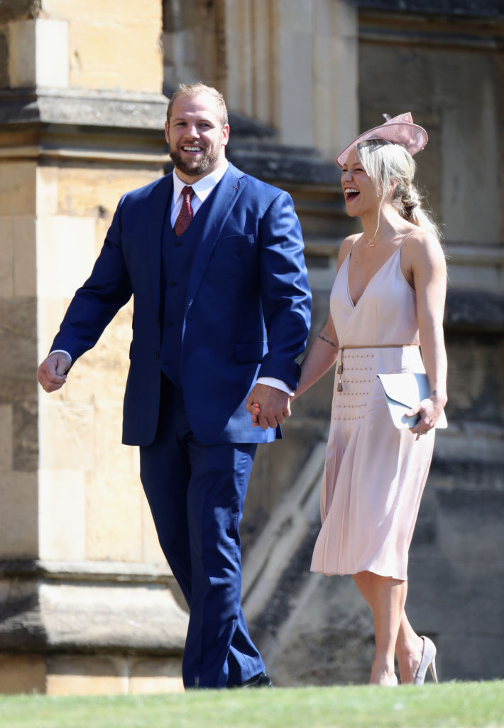 arrives at the wedding of Prince Harry to Ms Meghan Markle at St George's Chapel, Windsor Castle on May 19, 2018 in Windsor, England. Prince Henry Charles Albert David of Wales marries Ms. Meghan Markle in a service at St George's Chapel inside the grounds of Windsor Castle. Among the guests were 2200 members of the public, the royal family and Ms. Markle's Mother Doria Ragland.