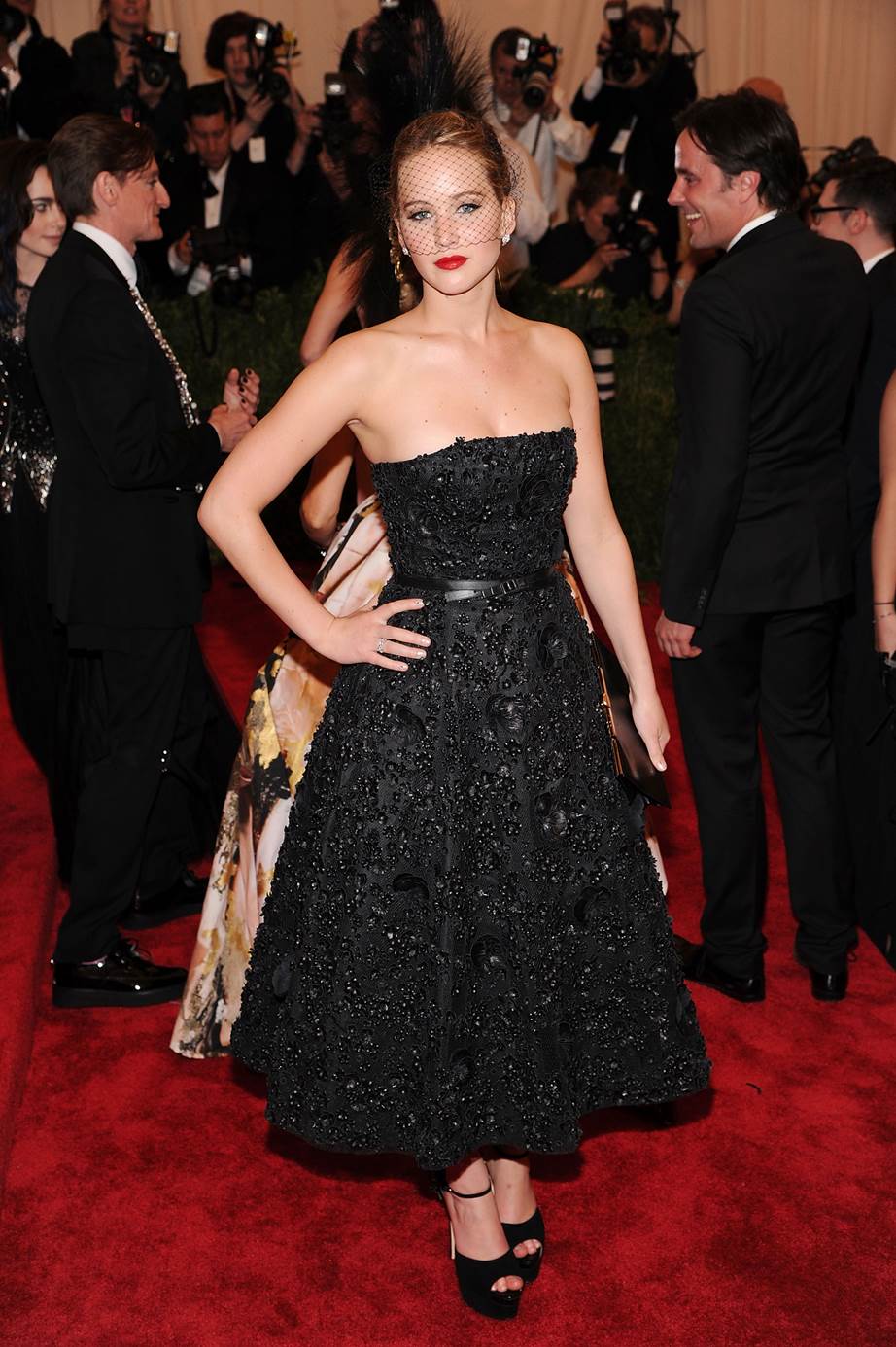 Jennifer Lawrence, 2013 Jennifer Lawrence has a long-standing relationship with fashion house Dior, so it makes sense that she chose to wear the label for her first Met Gala in 2013.