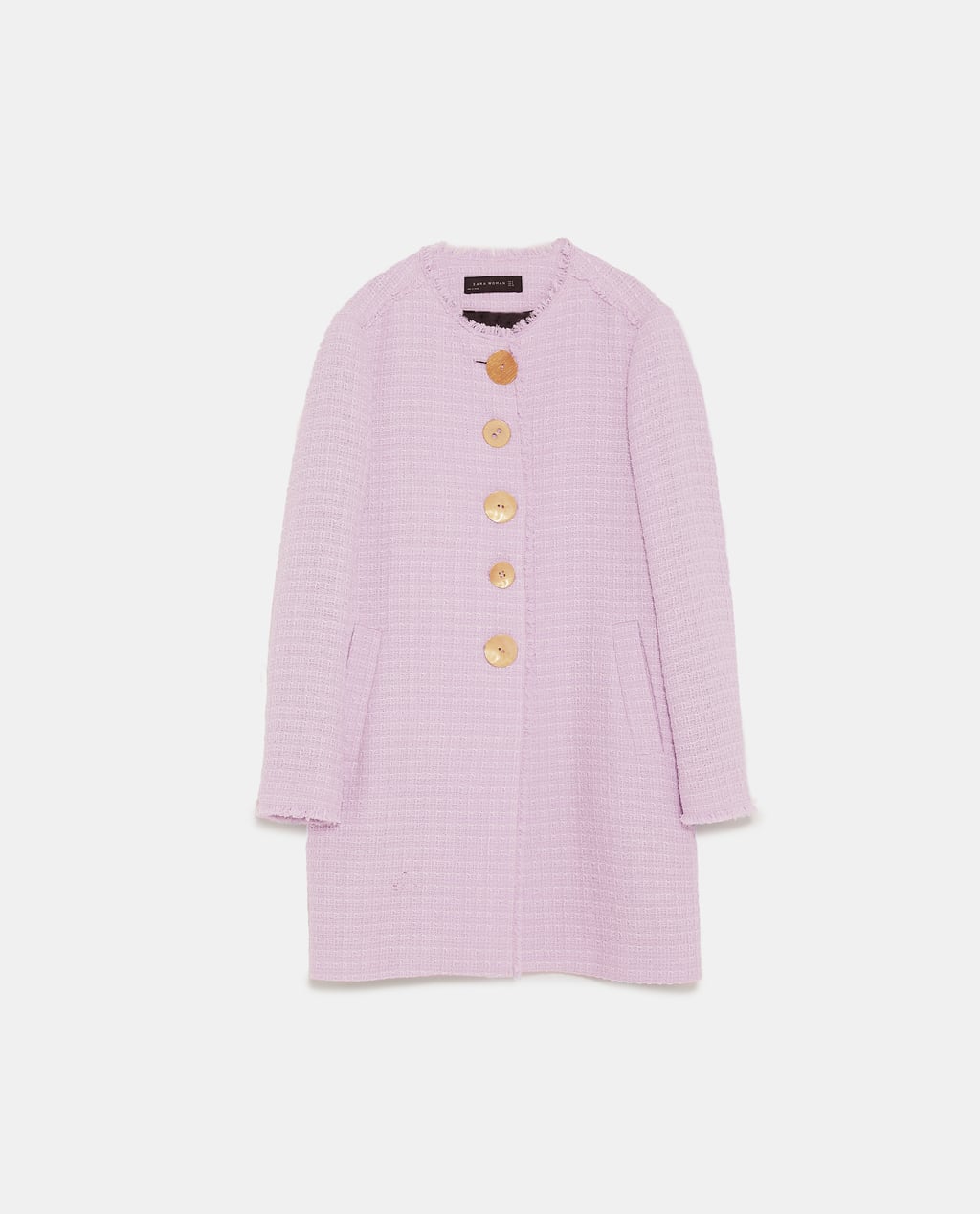 Buttoned Coat, $179 from Zara