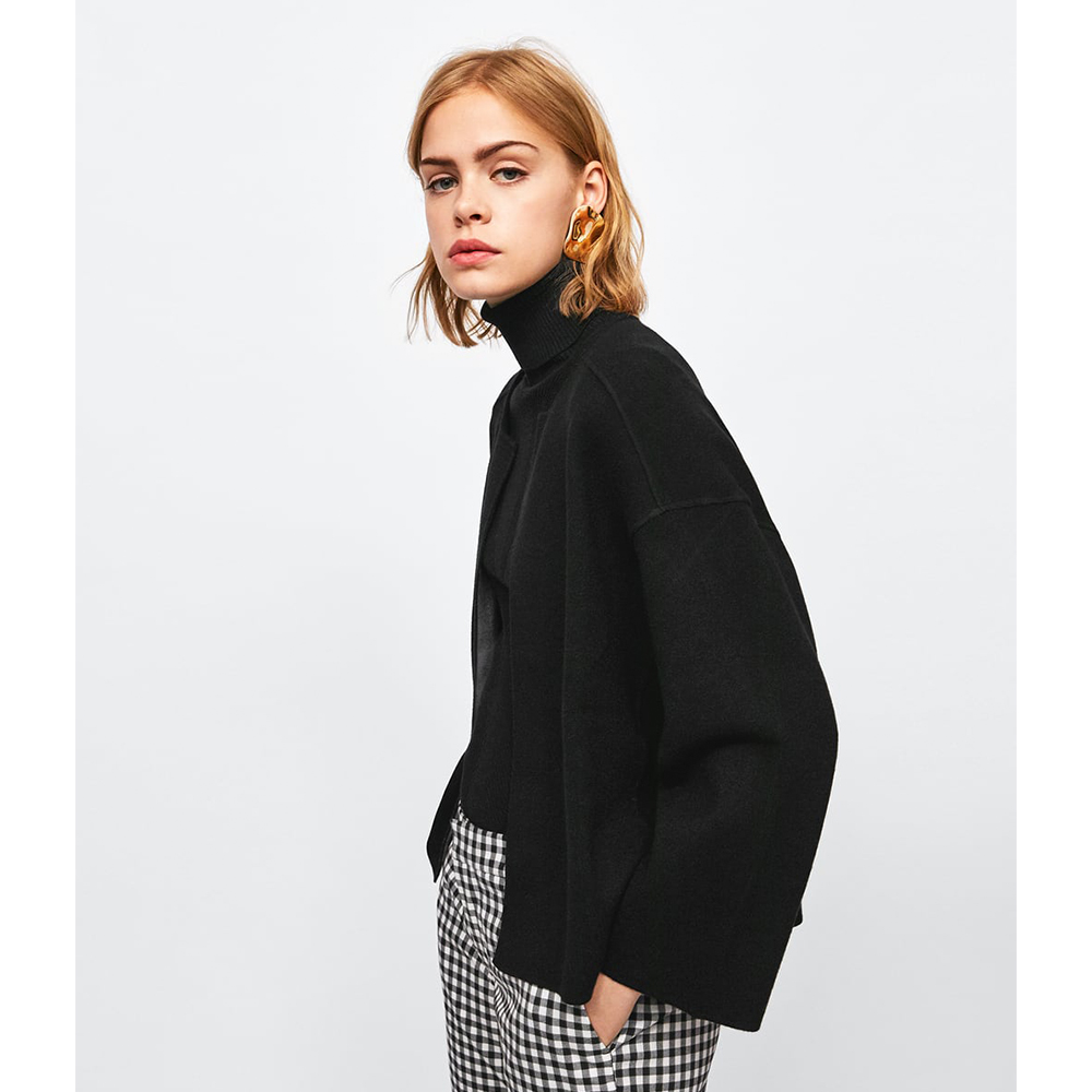 17 Items To Update Your Working Woman Wardrobe Now | Double-Sided Knit Jacket, $69.90 from Zara