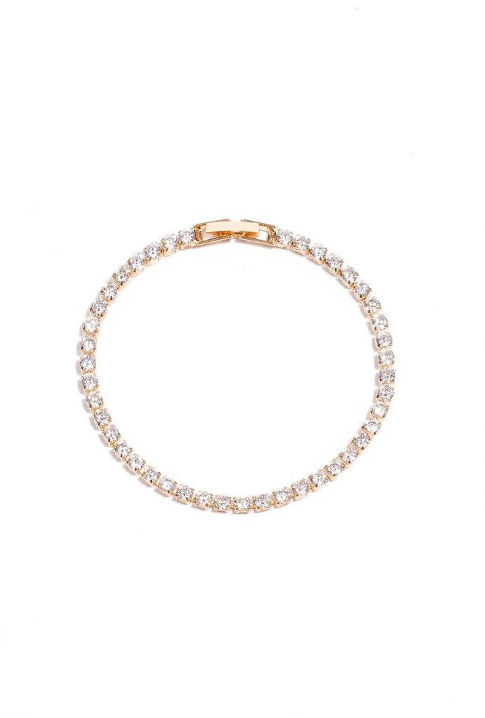 Round diamante tennis bracelet,$16.99 from Colette