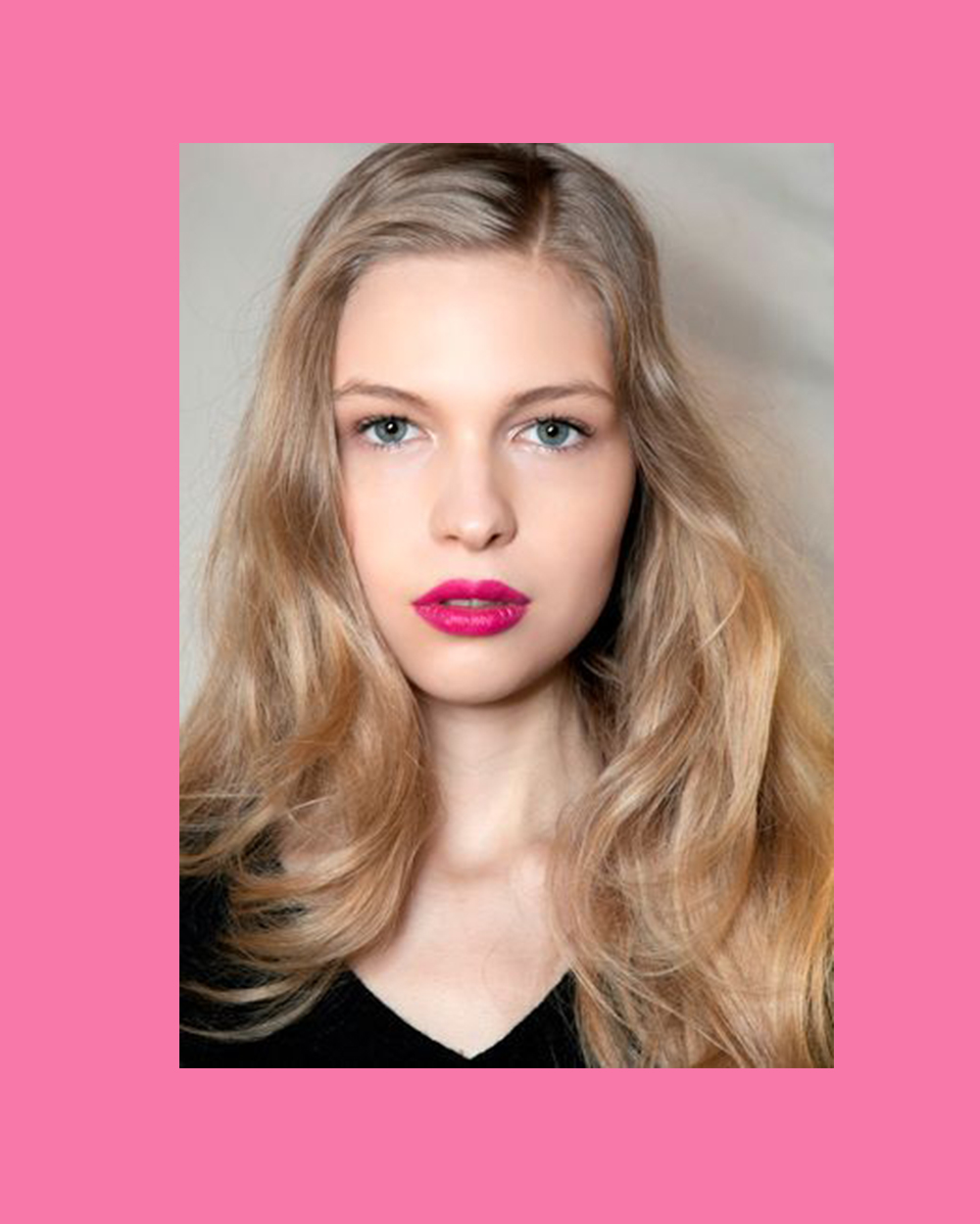 MFQ: Beauty looks for a night outMagenta lips provide a fresh and playful alternative to classic red shades. Matte in texture and saturated in colour with make your pearly whites shine. 
