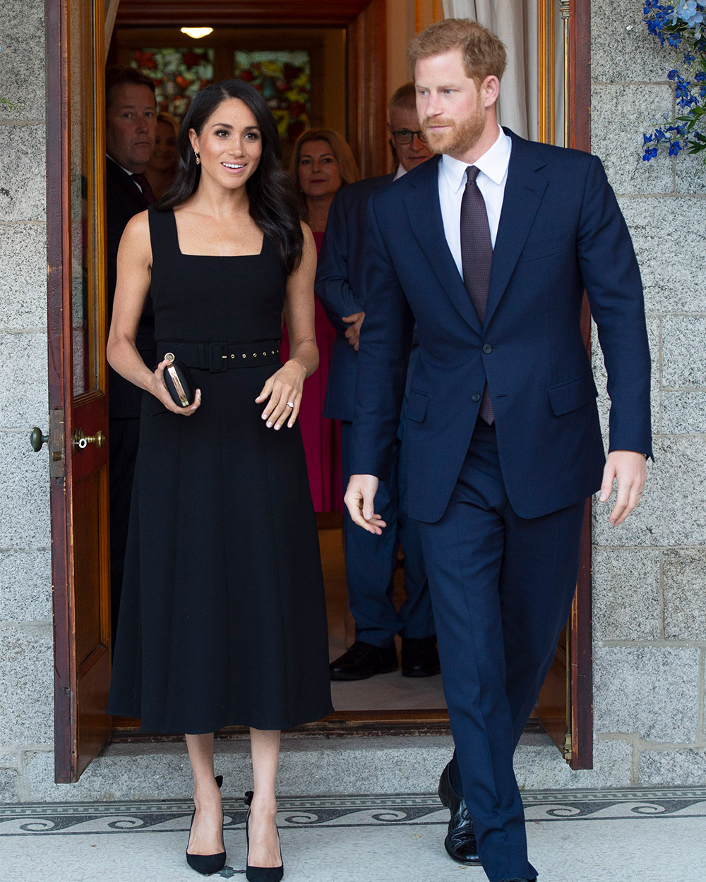 July 10, 2018: Meghan, Duchess of Sussex, wears a sophisticated LBD by New Zealand-born designer Emilia Wickstead during her Royal Tour of Ireland, and we think it’s one of her best looks yet. 