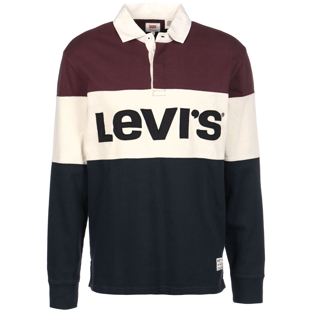 Levi’s Mighty Blocked Rugby Polo, $99.90 from Smith & Caughey’s