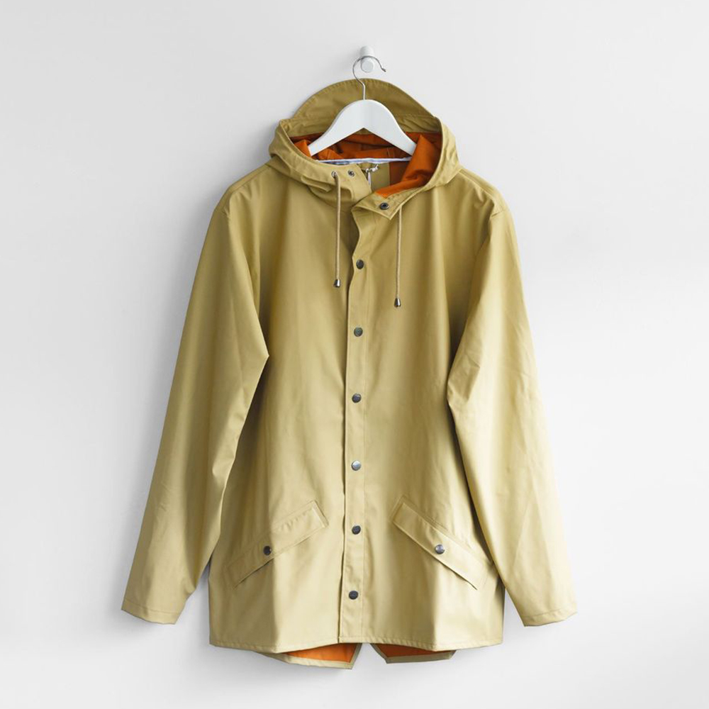 Rains Jacket in Desert, $160 from Father Rabbit