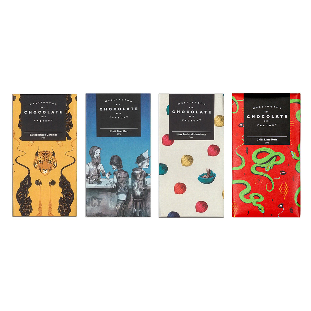 Wellington Chocolate Factory Bar, $14 each from Paper Plane Store