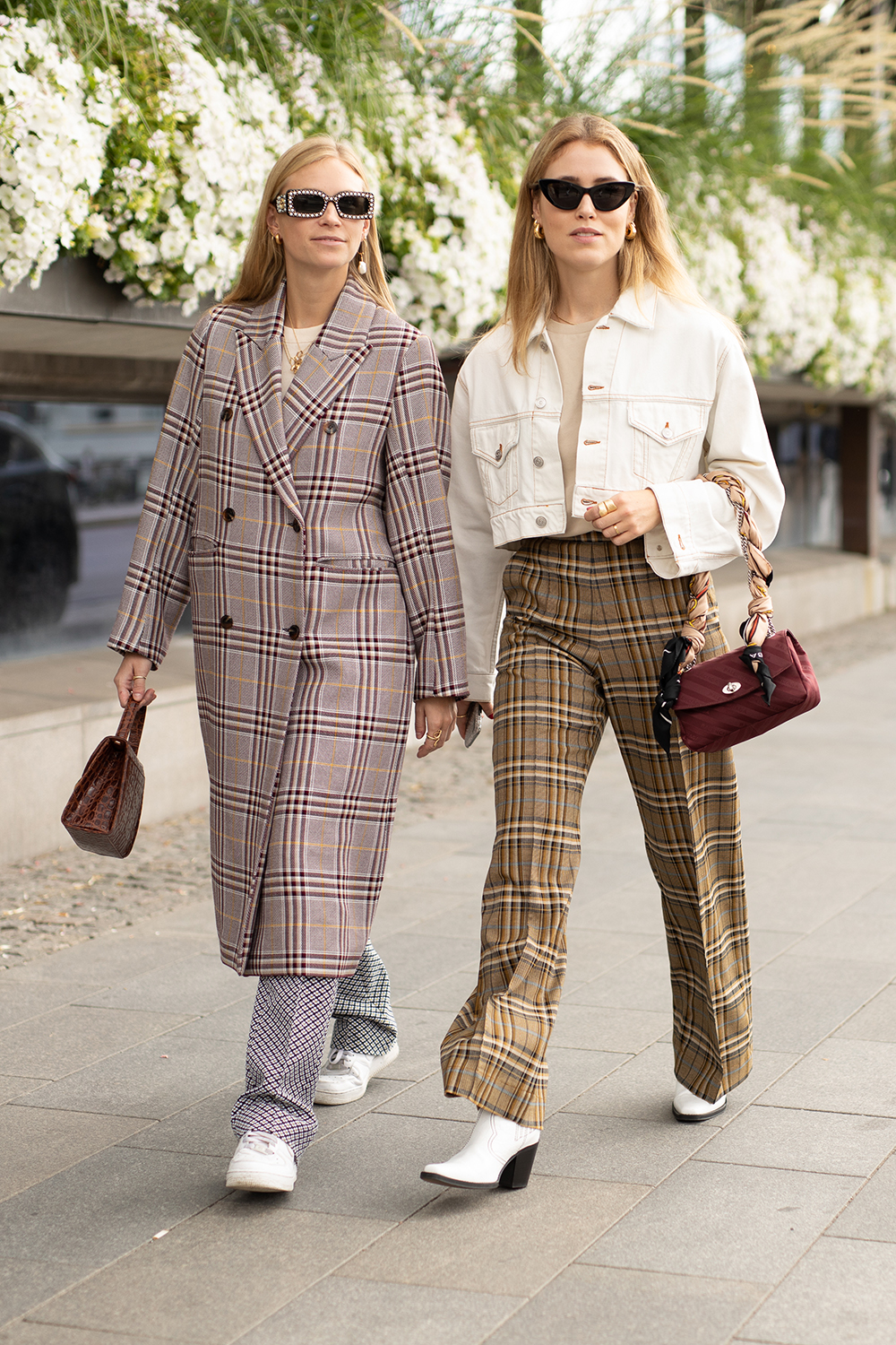 STOCKHOLM, SWEDEN - AUGUST 29: Guests are seen on the street during Fashion Week Stockholm SS19 on August 29, 2018 in Stockholm, Sweden. (Photo by Matthew Sperzel/Getty Images)