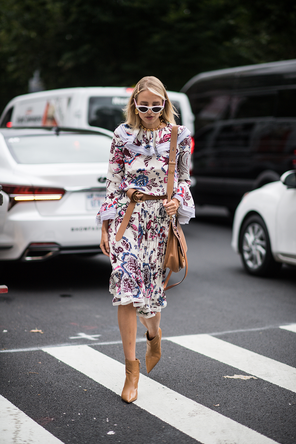 NEW YORK, NY - SEPTEMBER 07: Leonie Hanne seen in the streets of Manhattan during the New York Fashion Week SS19 on September 7, 2018 in New York City. (Photo by Timur Emek/Getty Images)