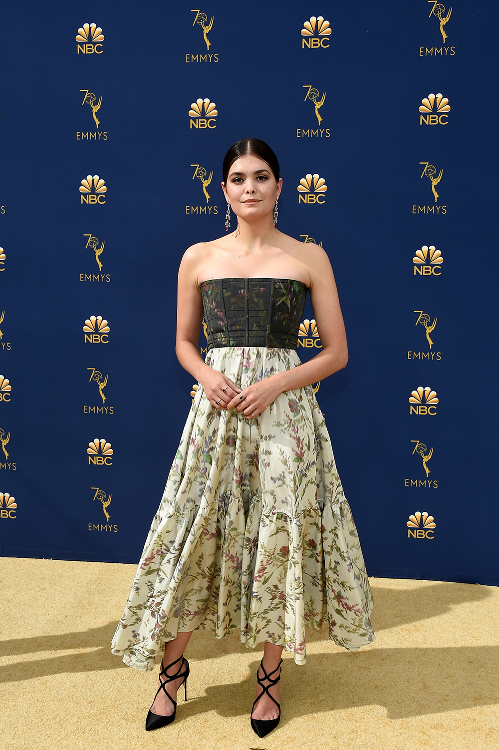 LOS ANGELES, CA - SEPTEMBER 17: 70th ANNUAL PRIMETIME EMMY AWARDS -- Pictured: (l-r) Samantha Colley arrives to the 70th Annual Primetime Emmy Awards held at the Microsoft Theater on September 17, 2018. NUP_184215 (Photo by Kevork Djansezian/NBC/NBCU Photo Bank via Getty Images)