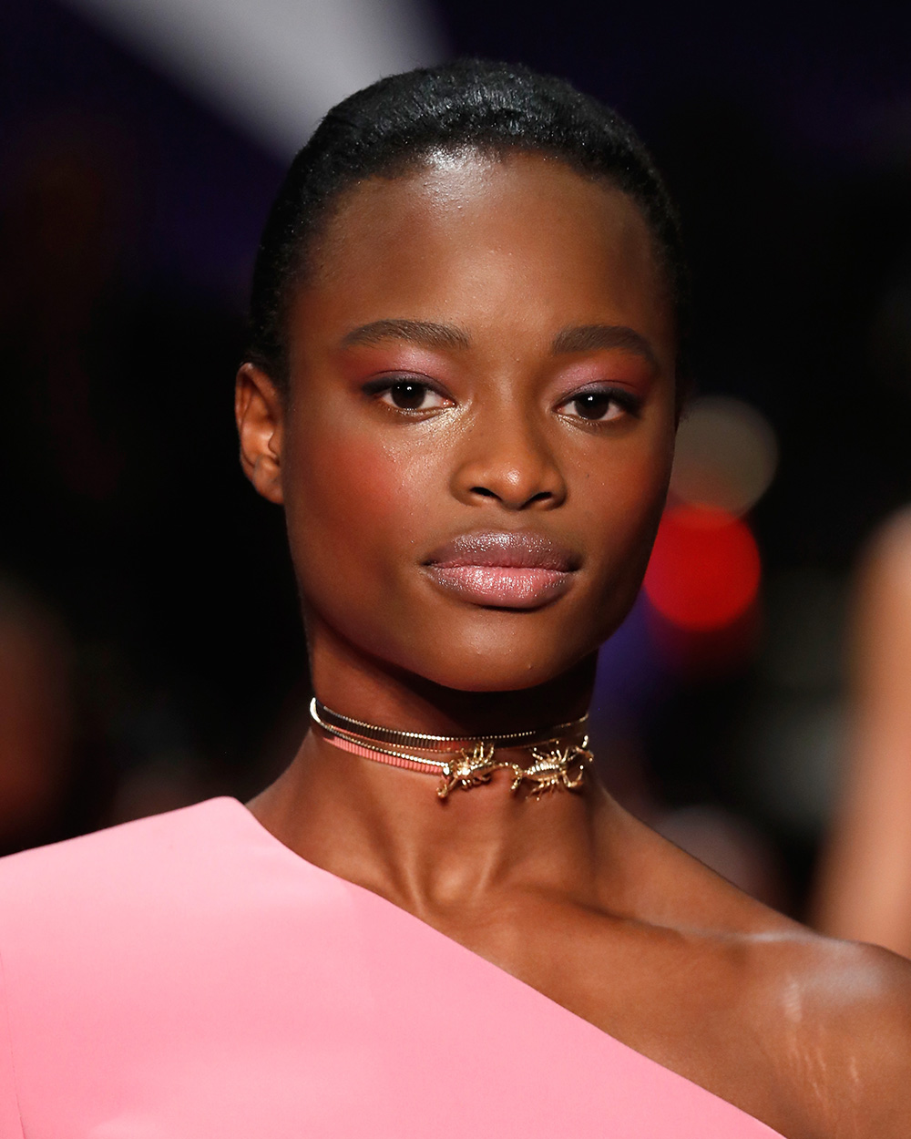 The best beauty looks from NYFW | Brandon Maxwell Understated pink lids, maroon liner and rosy cheeks were spotted on models like Gigi and Bella Hadid at Brandon Maxwell.