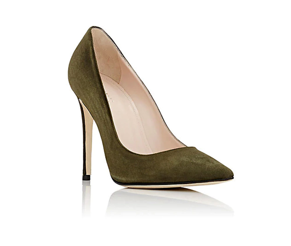 GET THE LOOK: Barneys New York Pointed-Toe Pumps, $452.15 from Barneys.com