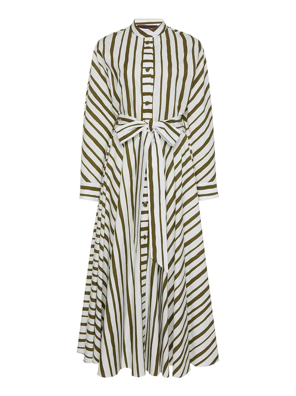 Martin Grant striped cotton dress, USD $1,385 (approx. NZD $2,100) available for pre-order on Moda Operandi