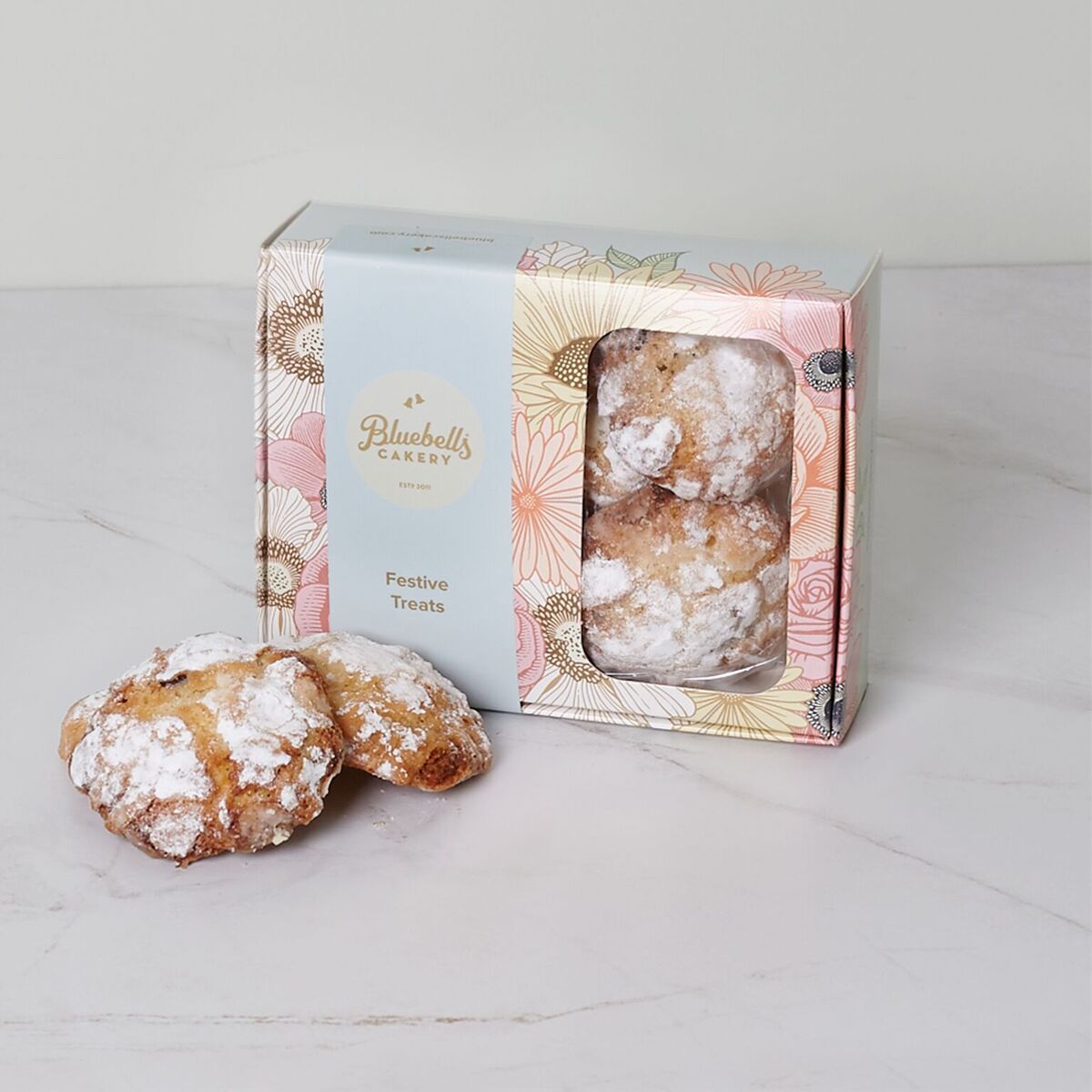 Bluebells Cakery's Festive Treats Amaretti biscuits, $12 from Bluebells Cakery