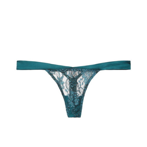 200+ Christmas gift ideas for every person on your list 2018 | Coco de Mer Peridot embroidered tulle and silk-blend satin thong, $135USD from Net-a-Porter