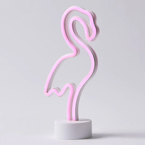 Flamingo neon light, $20 from North Beach
