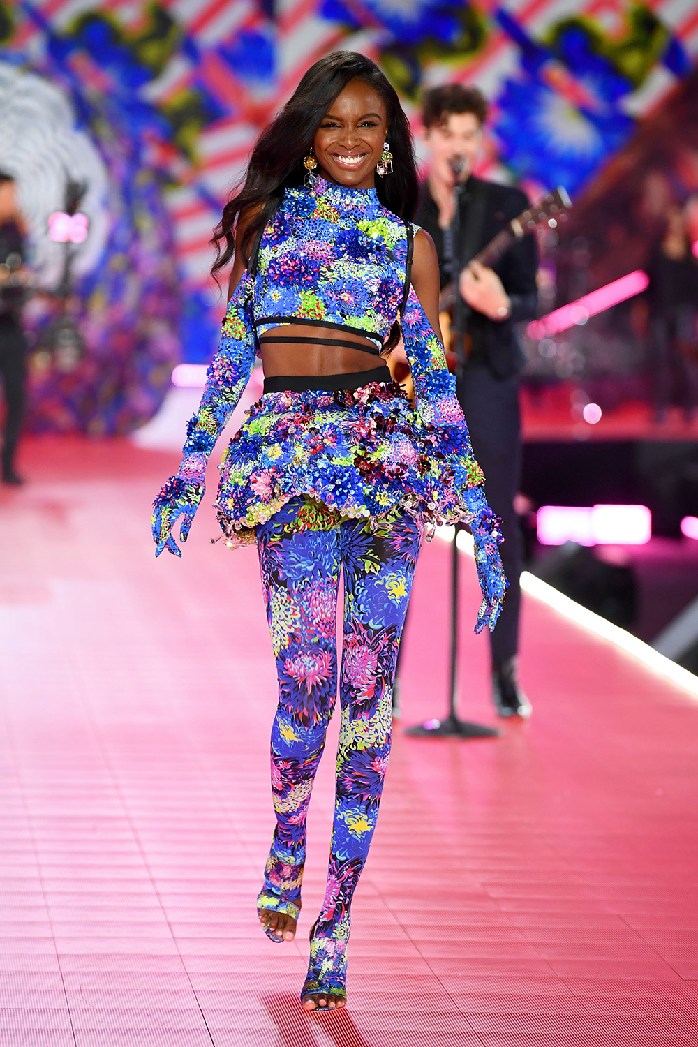 NEW YORK, NY - NOVEMBER 08: Leomie Anderson walks the runway during the 2018 Victoria's Secret Fashion Show at Pier 94 on November 8, 2018 in New York City. (Photo by Dimitrios Kambouris/Getty Images for Victoria's Secret)