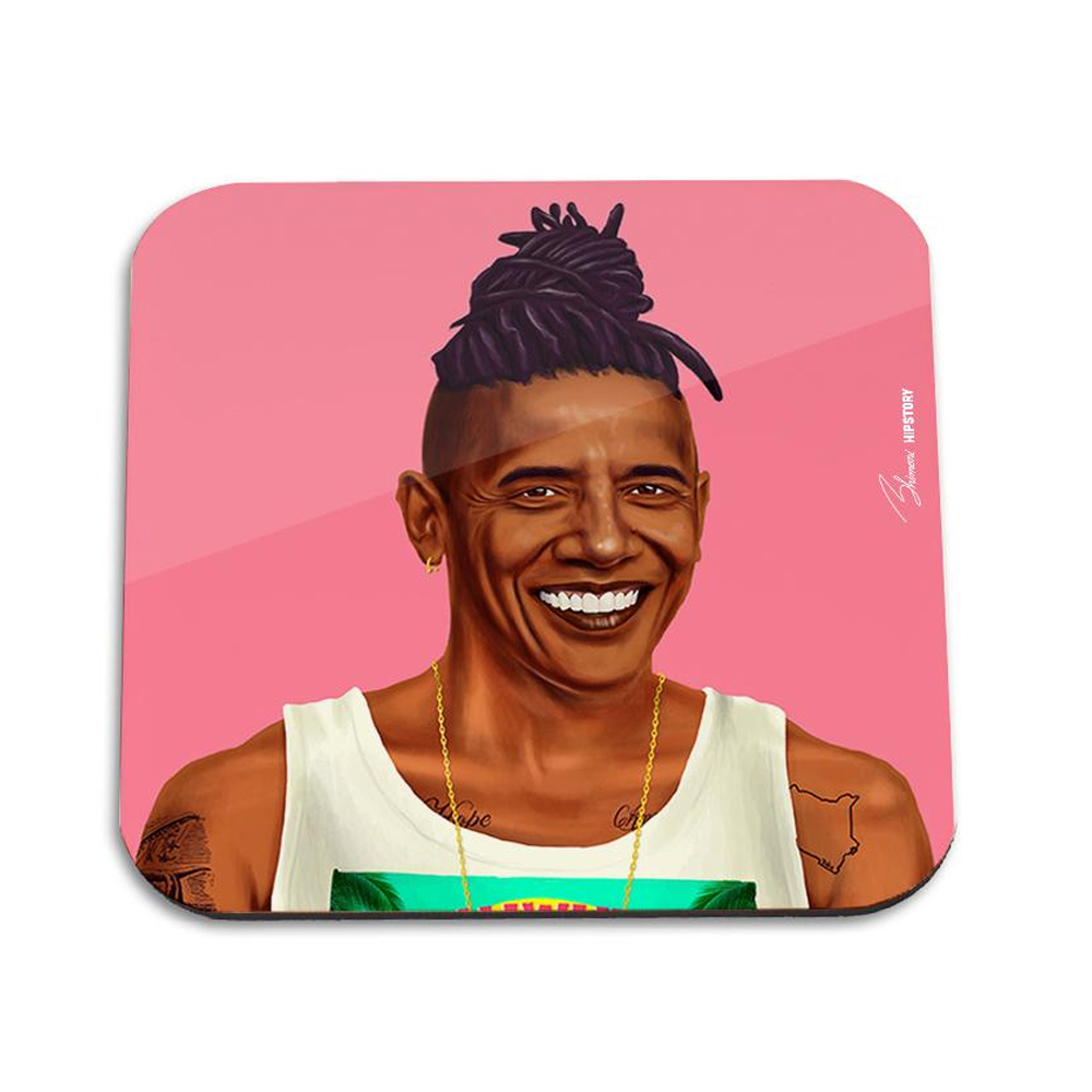 Hipstory Barack Obama coaster, $8 from Shut the Front Door