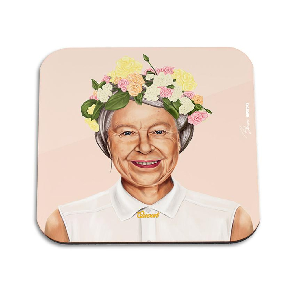 Hipstory Queen Elizabeth coaster, $8 from Shut the Front Door