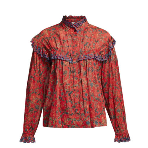 200+ Christmas gift ideas for every person on your list 2018 | Isabel Marant Etoile printed blouse, $529 from Workshop