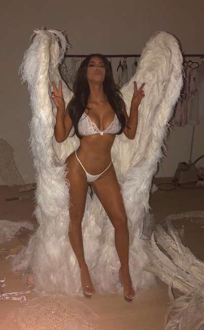 Kim Kardashian as a Victoria's secret angel 2