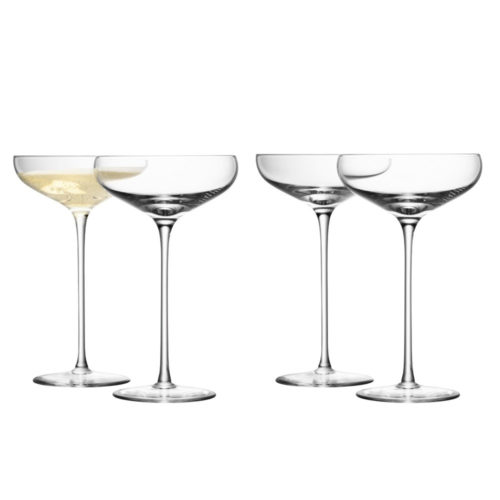 200+ Christmas gift ideas for every person on your list 2018 | LSA Champagne saucer set of 4, $150 from Ballantynes