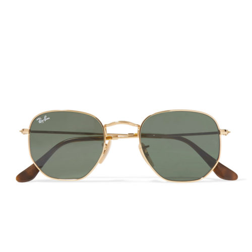 Ray-Ban hexagon-frame sunglasses, $148 USD from Net-a-Porter