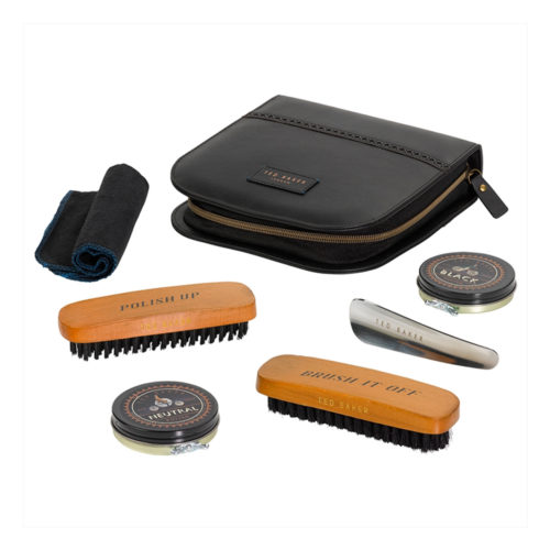 Ted Baker Brogue shoe shine kit, $92 from Smith & Caughey's