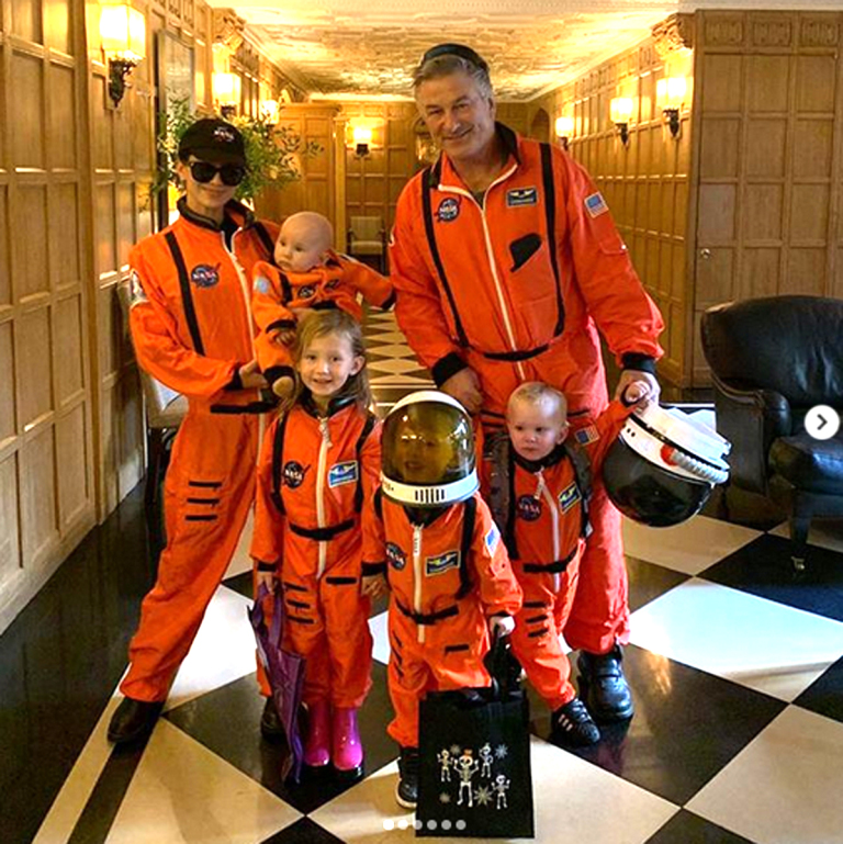 The Baldwin family as astronauts