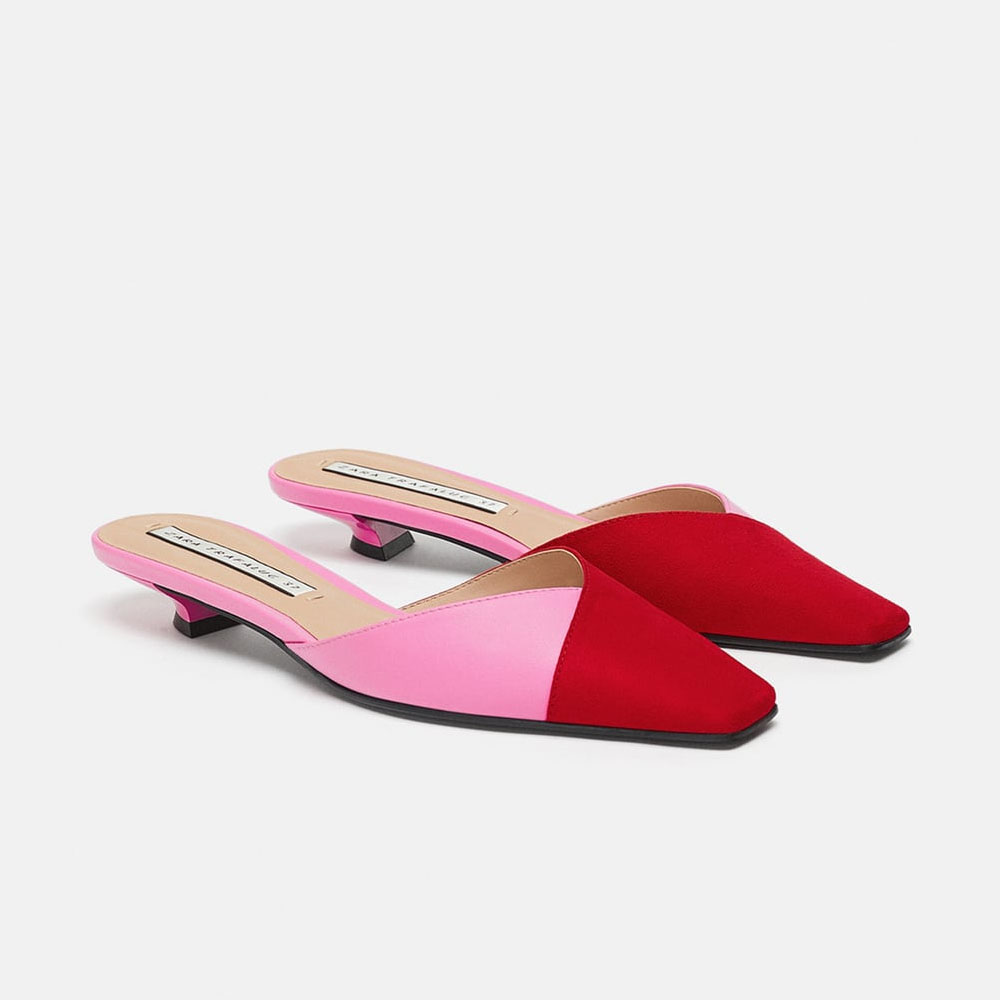 Two tone mules, $56 from Zara